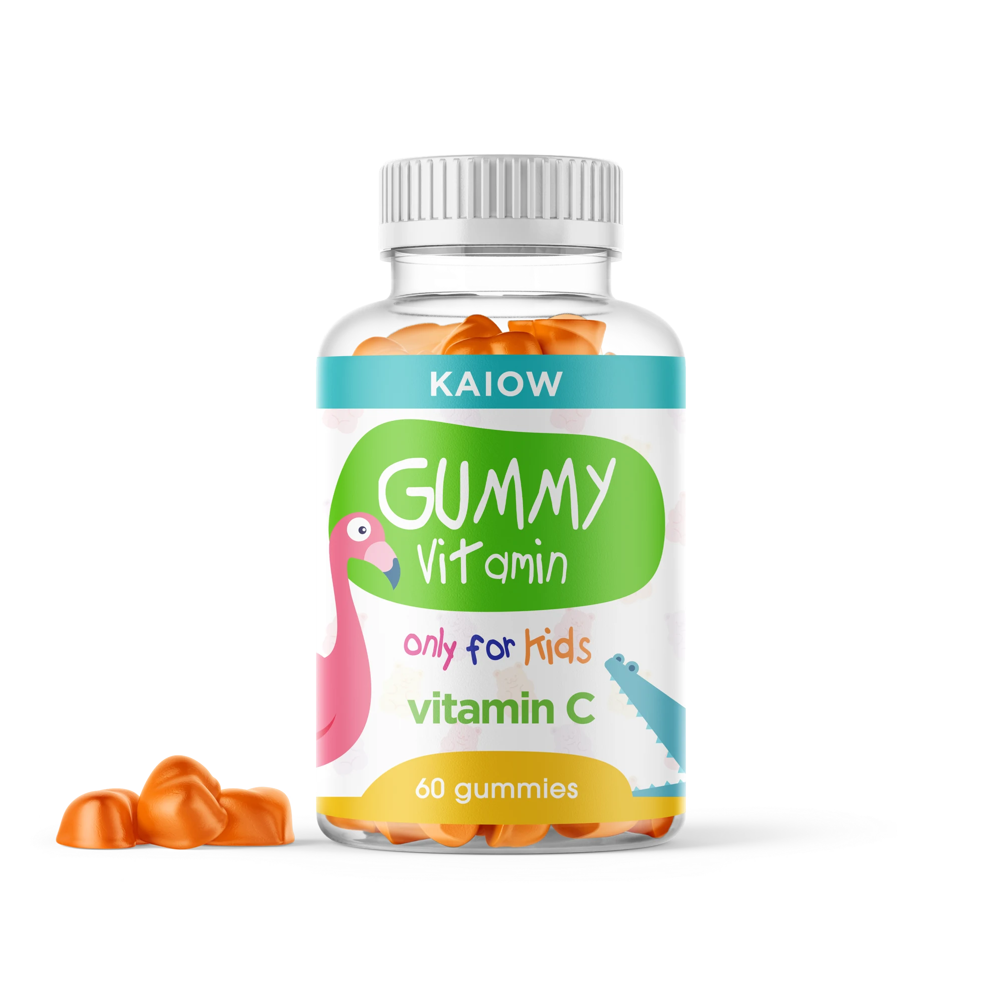 KAIOW gummy label design